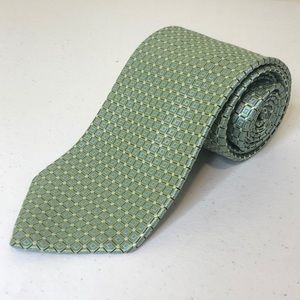 Green and blue 100% silk tie by Nautica